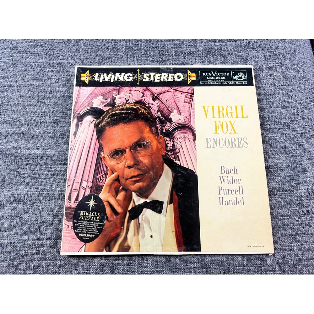 Virgil Fox Encores RCA Victor Red Seal Living Stereo LSC-2268 Vinyl Organ Bach